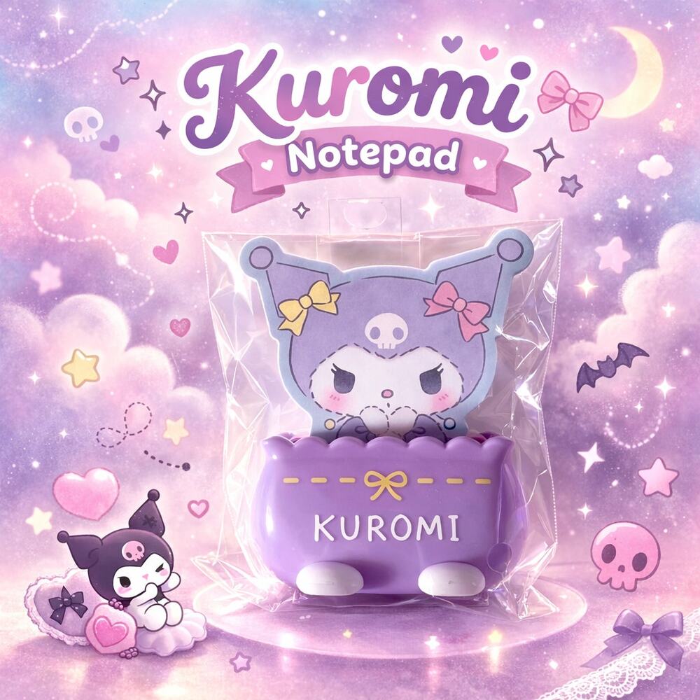 Sanrio Kuromi Mini Notepad Set NEW
